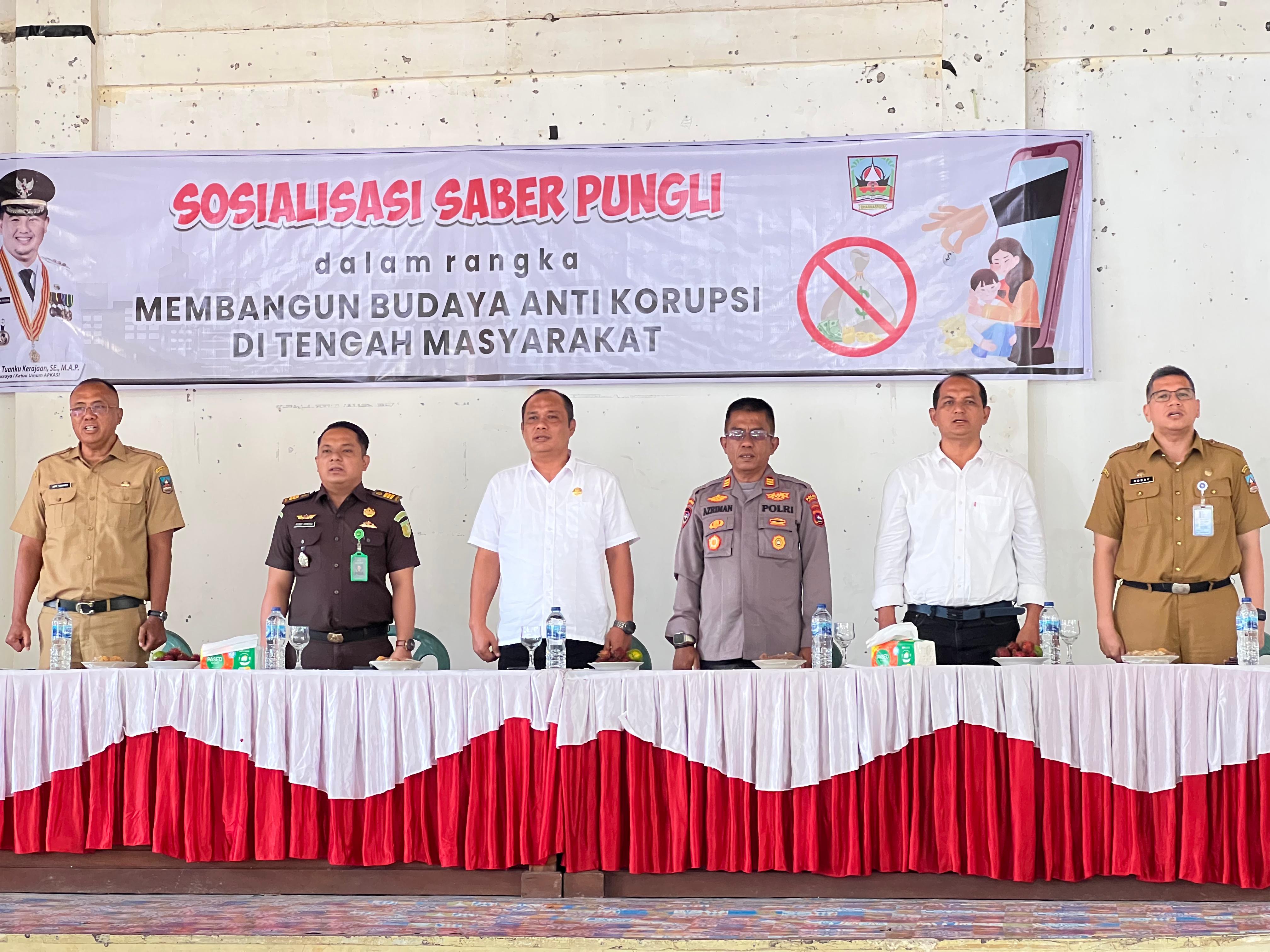 Kasat Binmas Wakili Kapolres Dharmasraya dalam Sosialisasi Saber Pungli, Membangun Budaya Anti Korupsi