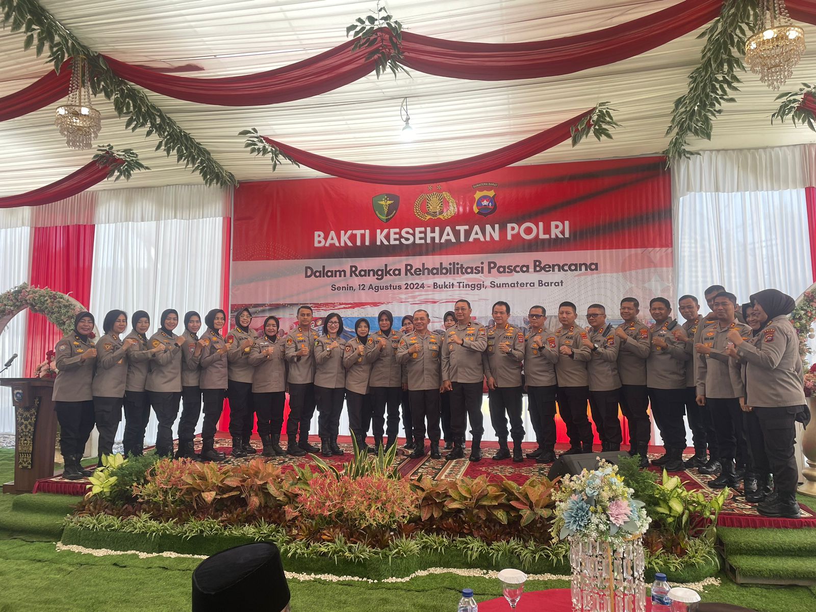 Kapolres Dharmasraya Hadiri Napak Tilas HUT ke-76 Polwan di Bukittinggi