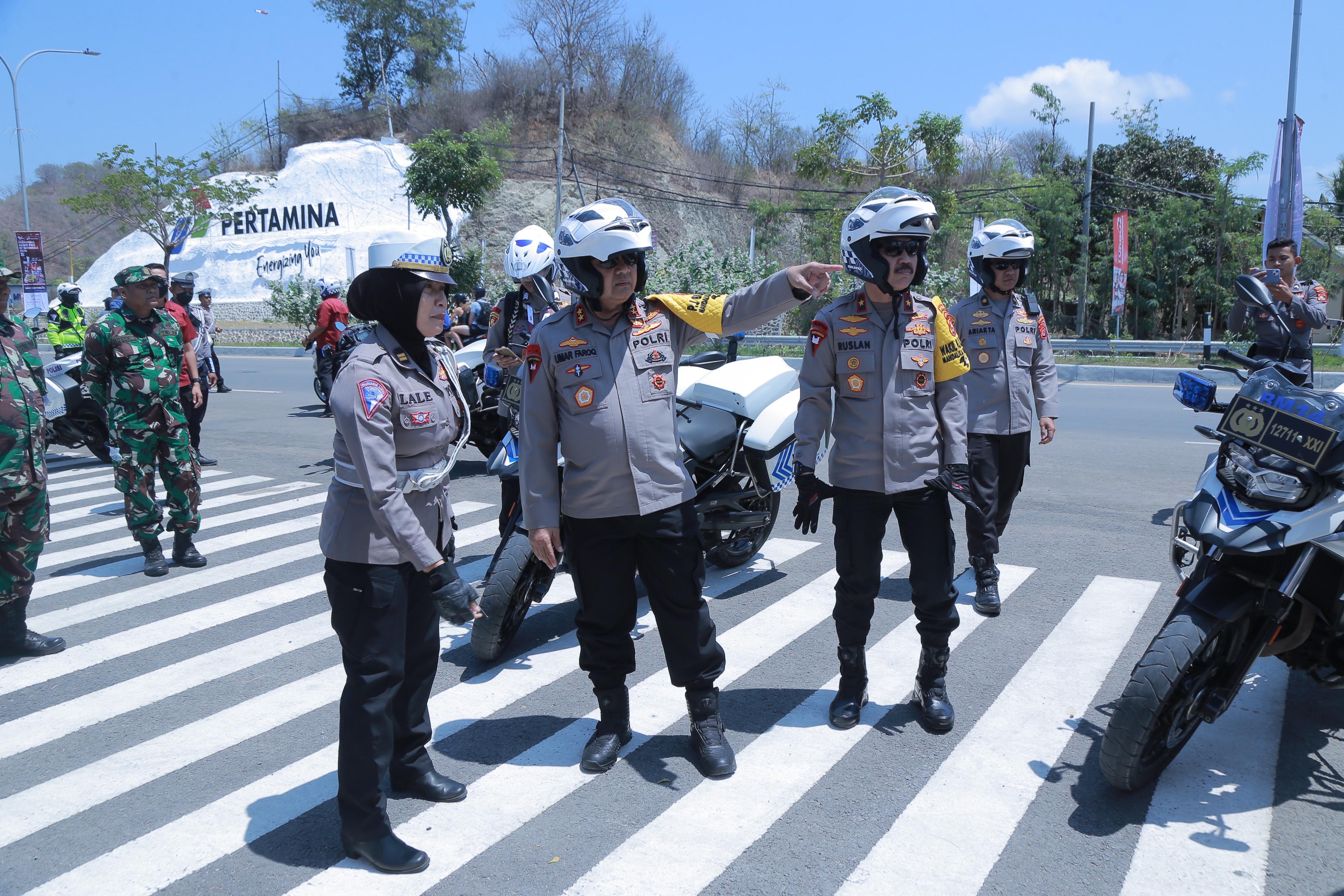 Kapolda NTB Tinjau Kesiapan Pengamanan MotoGP Mandalika 2024