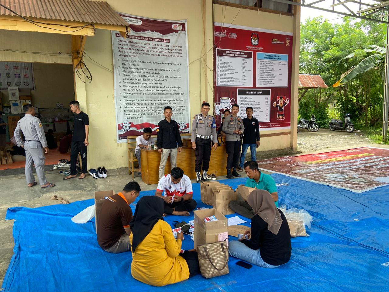 Polres Dharmasraya Tingkatkan Pengamanan Jelang Pilkada di KPUD