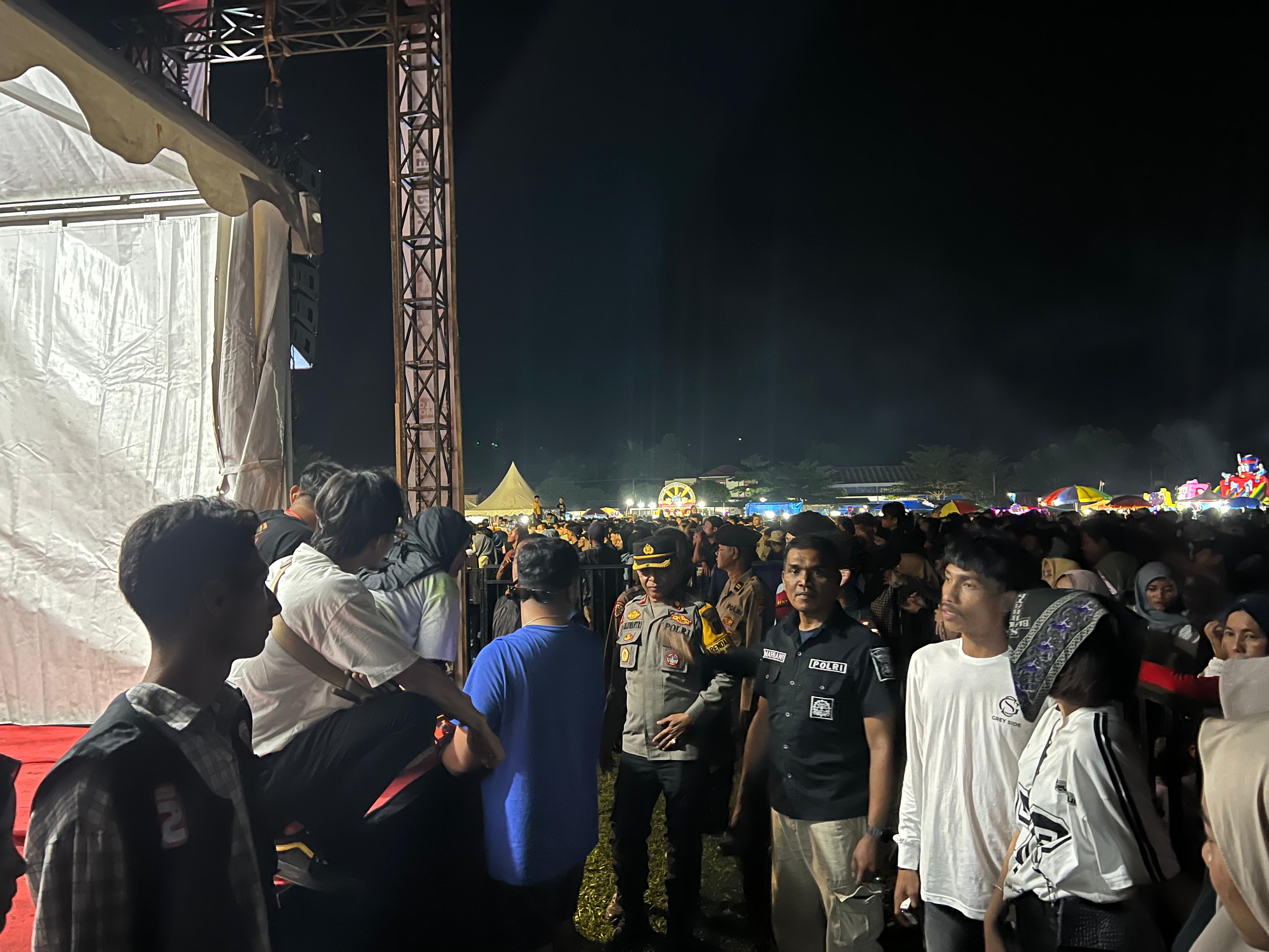 Polres Dharmasraya Sukses Amankan Kampanye Paslon Nomor Urut 2 dan Acara Hiburan