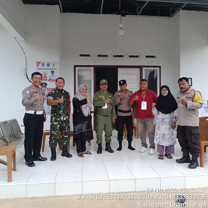 Polres Dharmasraya turun ratusan  Personel  Pengamanan TPS