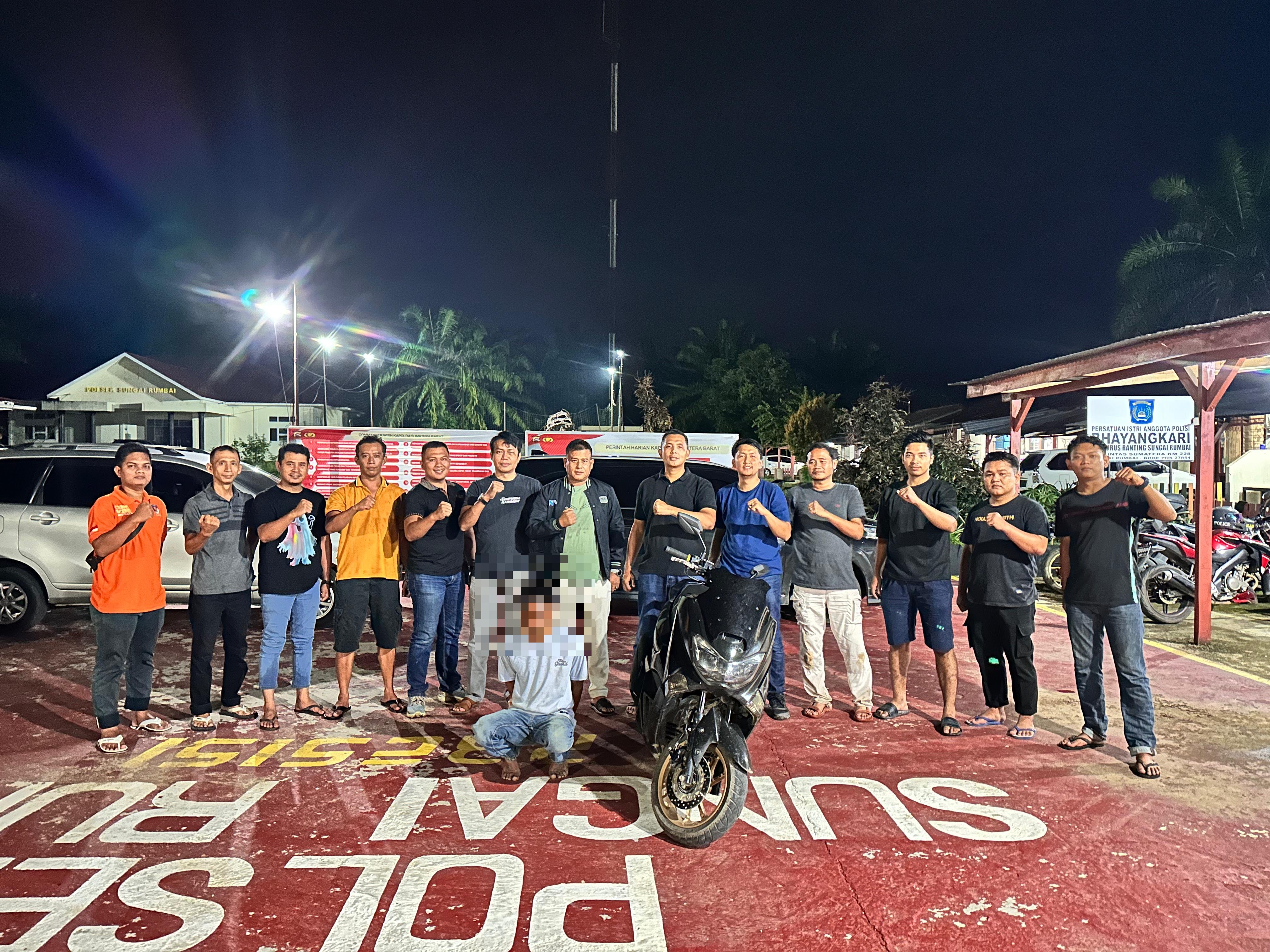 Menggelapkan Sepeda Motor, Warga Jambi diringkus Tim Gabungan Polres Dharmasraya