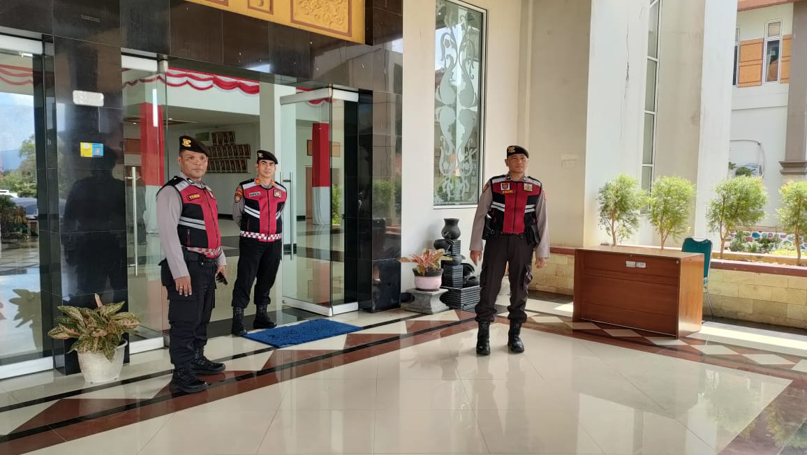 Polres Dharmasraya Lakukan Pengamanan Serah Terima Jabatan Bupati Dharmasraya