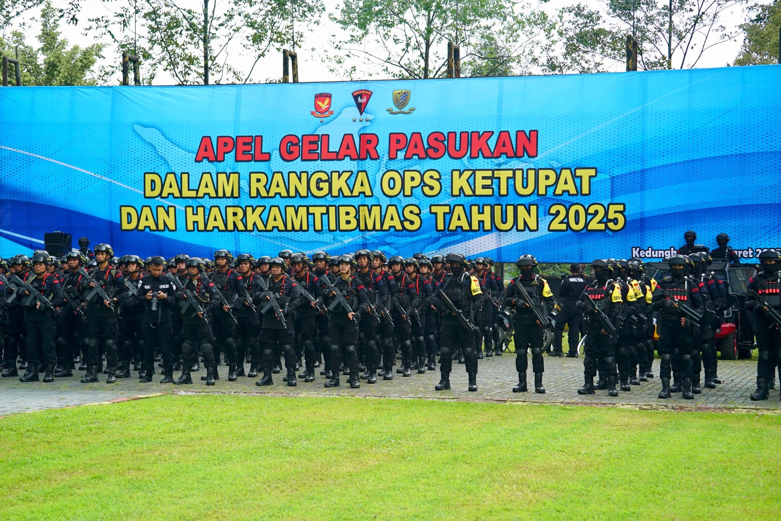 Jelang Hari Raya Idul Fitri 1446 H, Danpas Pelopor Korbrimob Polri Cek Kesiapan Pasukannya