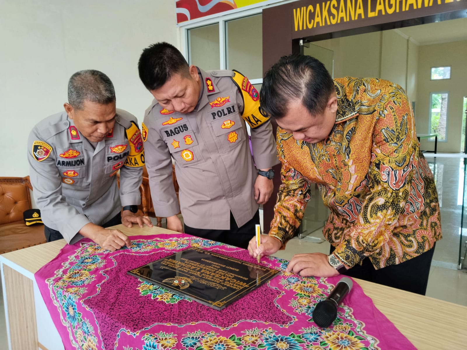 Kapolres Dharmasraya Resmikan Mako Polsek Sungai Rumbai 