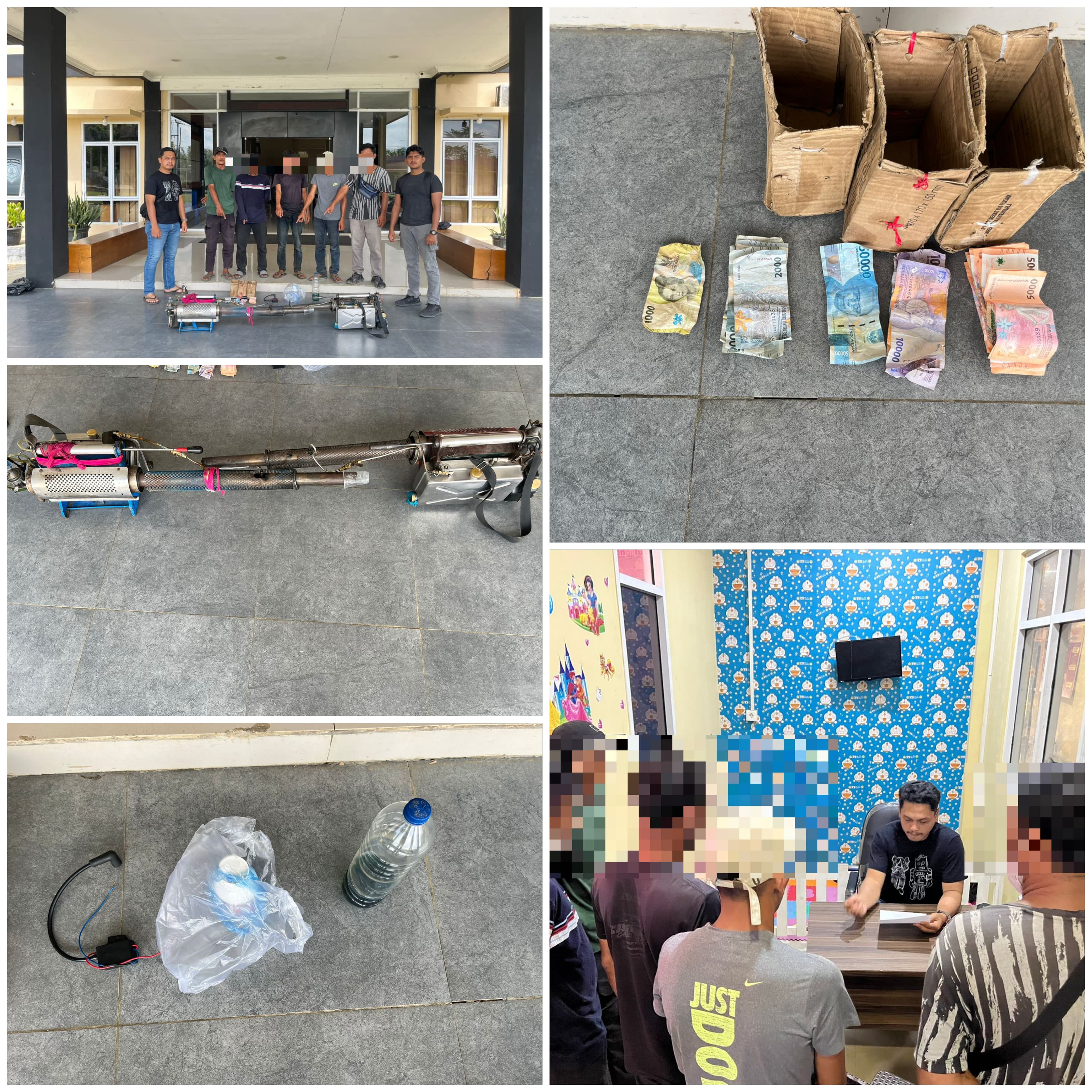 Lima Pelaku Pungli Bermodus Fogging Diamankan Satreskrim Polres Dharmasraya